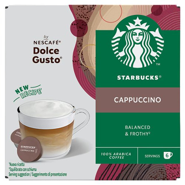 Starbucks by Nescafé Dolce Gusto Cappuccino Coffee Pods x12 120g