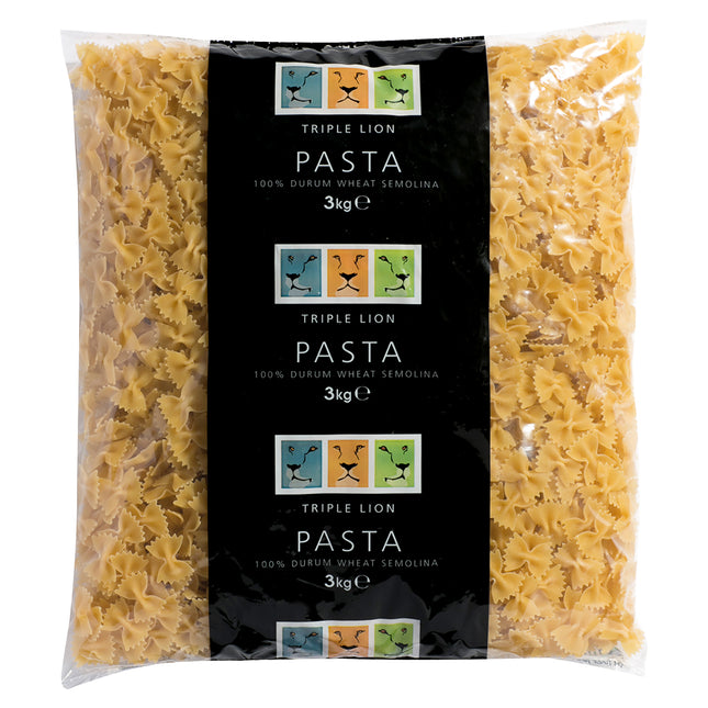 Triple Lion Farfalle Pasta 3kg