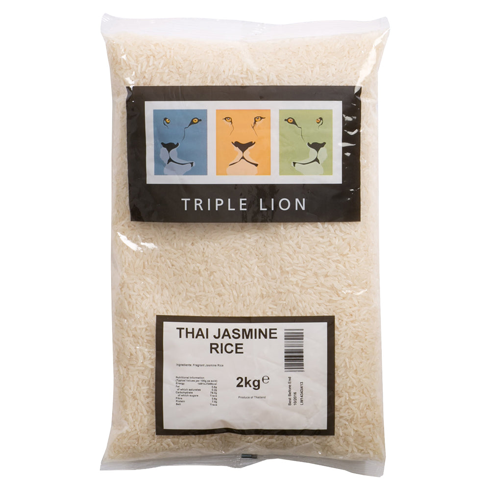 Tiple B Rice Triple Lion Thai Jasmine Rice 2kg