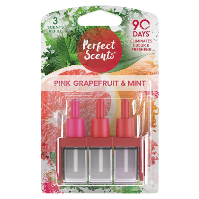 Perfect Scents Pink Grapefruit & Mint Plug In 3 Scents  Refill 20ml