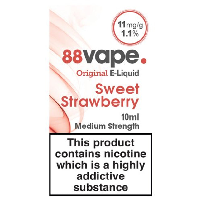 88 Vape Sweet Strawberry E-Liquid 11mg 10ml