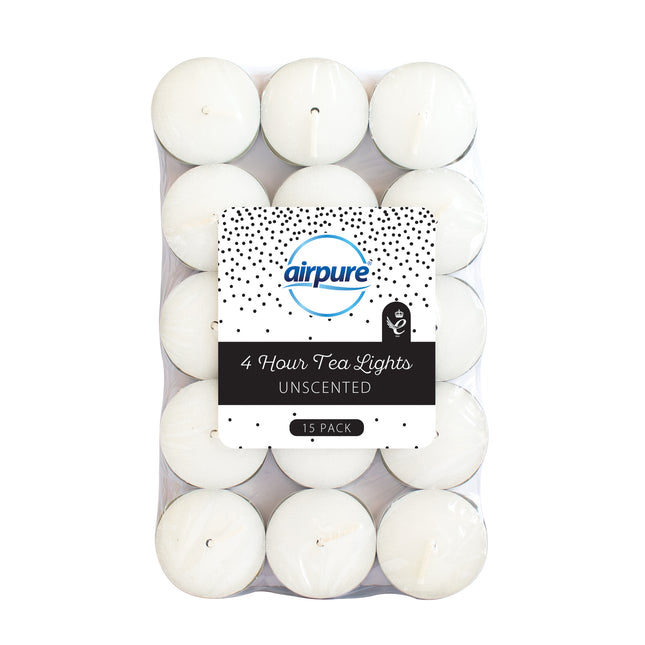 Airpure 4 Hour Unscented Tealights Unscented x15
