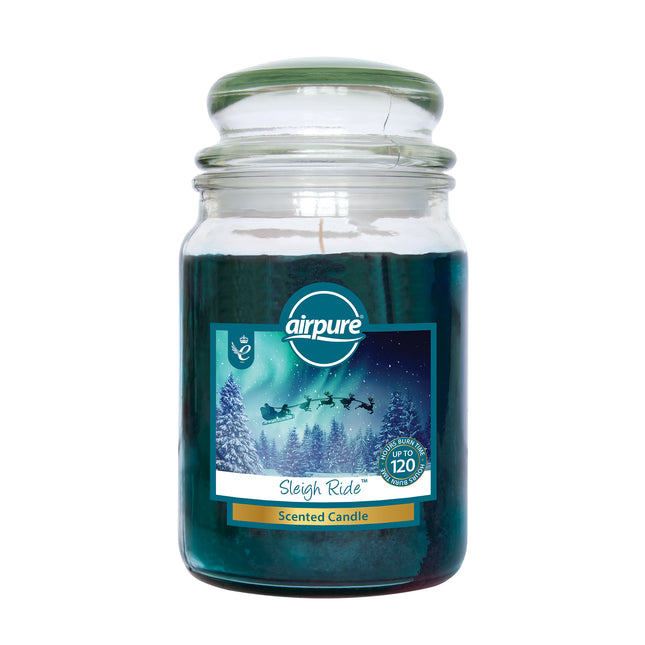 Airpure 18oz Sleigh Ride Jar Candle 510g