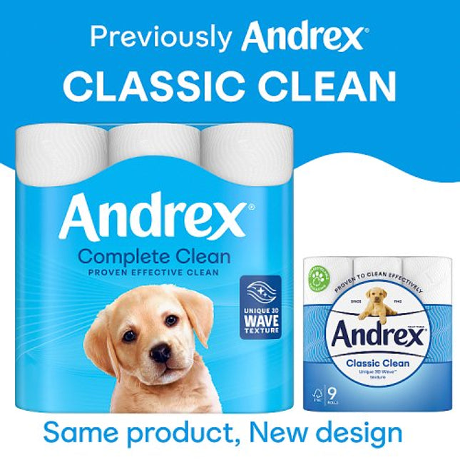 Andrex Classic Clean Toilet Tissue 2ply 6 Rolls