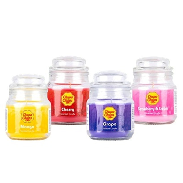 Chupa Chups Scented Candle 3oz Jar 4 Asstd