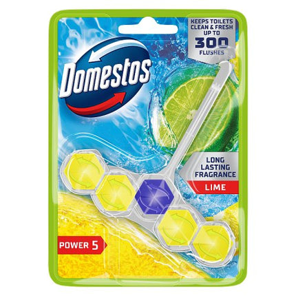 Domestos Power 5 Toilet Rim Block Lime 50g