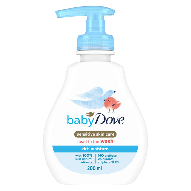 Dove Rich Moisture Baby Head to Toe Wash 200ml