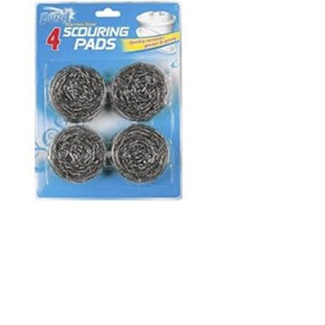 Duzzit Stainless Steel Scouring Pads x4