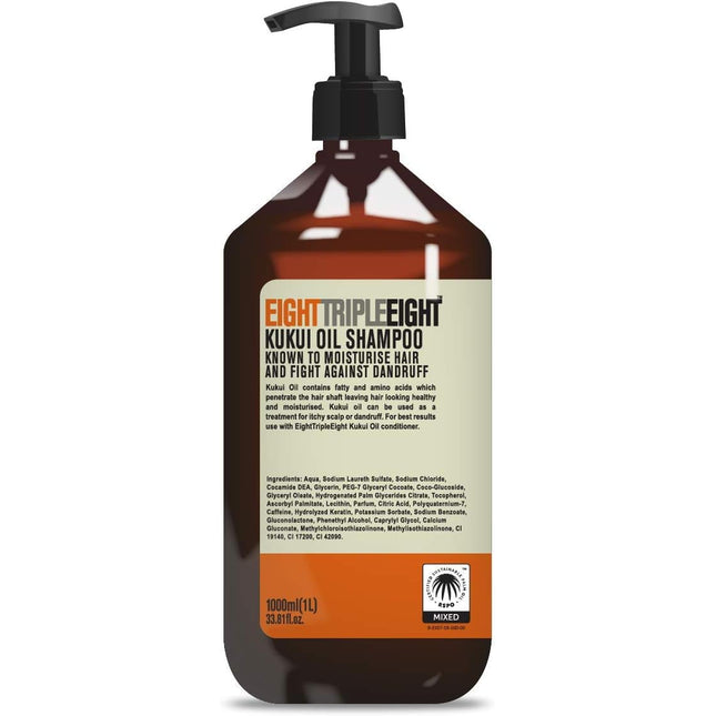 Eight Triple Eight Kukui Oil Shampoo 1L
