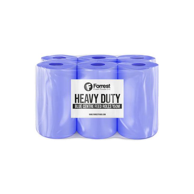 Forrest Heavy Duty Blue Centrefeed Roll 2ply 150m x6