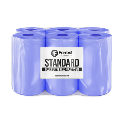 Forrest Standard Blue Centrefeed Roll 2ply 135m x6