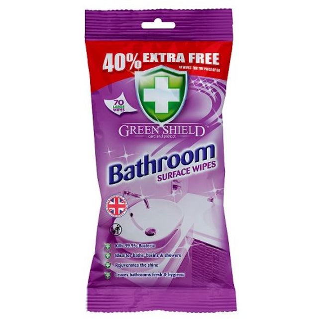 Green Shield Bathroom Surface Wipes x70