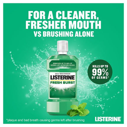 Listerine Fresh Burst Mouthwash 500ml