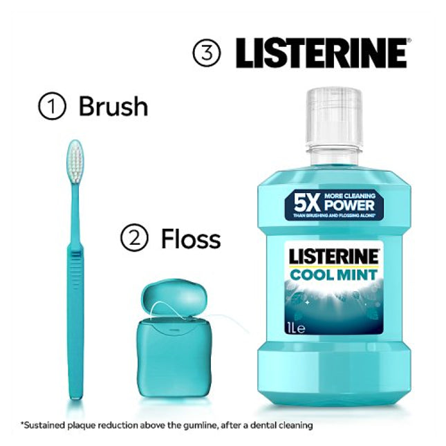 Listerine Cool Mint Mouthash 1L