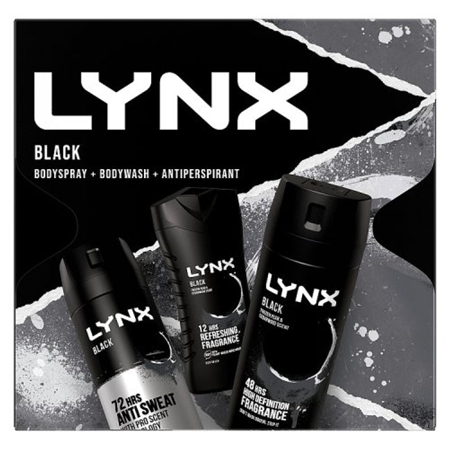 Lynx Black Trio Gift Set 3 Piece