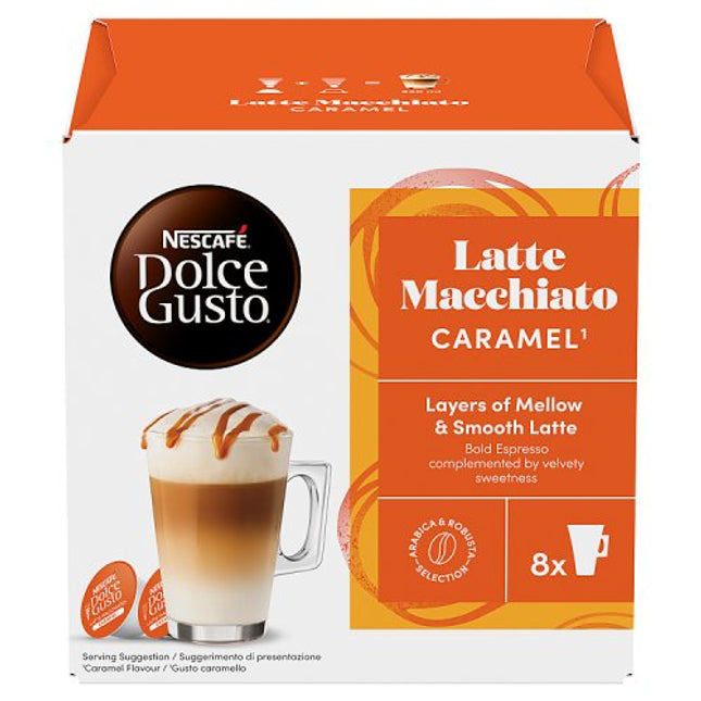 Nescafé Dolce Gusto Caramel Latte Macchiato Coffee Pods x16 145.6g