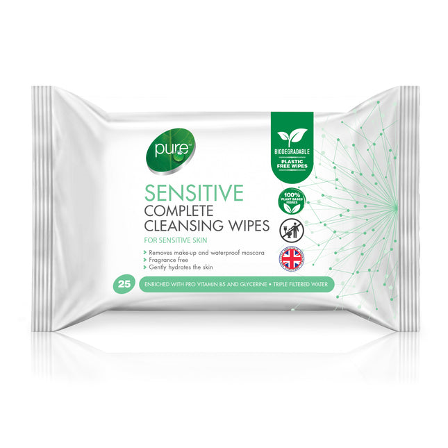 Pure Sensitive Complete Cleansing Wipes x25