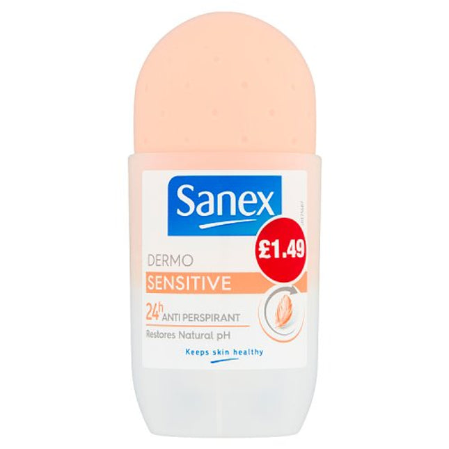 Sanex Roll On Deodorant Invisible Dry 50ml £1.49