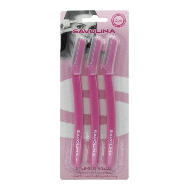 Savolina Eyebrow Razor 3pk