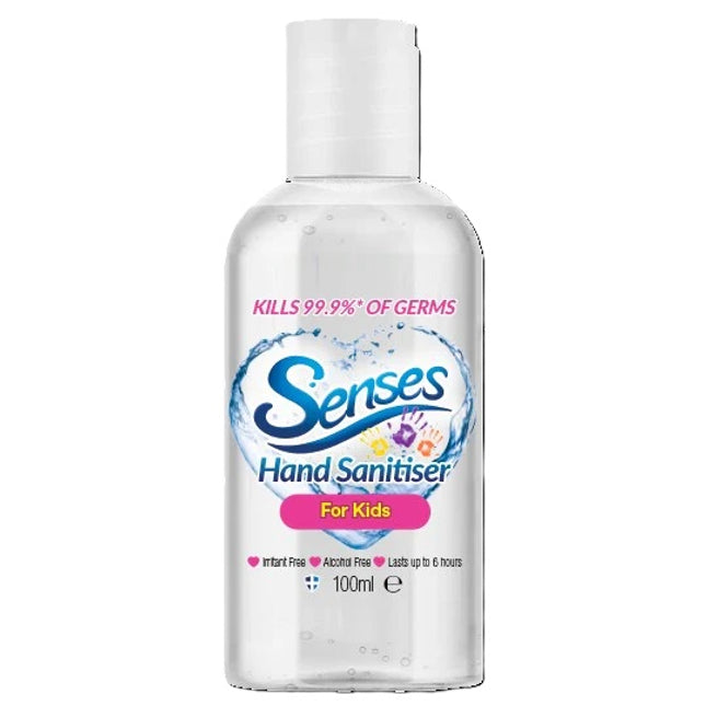 Senses Alcohol Free Kids Hand Sanitiser Gel 100ml