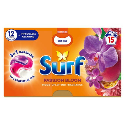 Surf 3in1 Passion Bloom Laundry Capsules 15 Wash