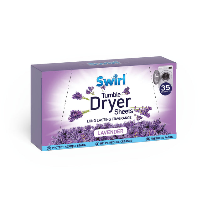 Swirl Lavender Tumble Dryer Sheets x35