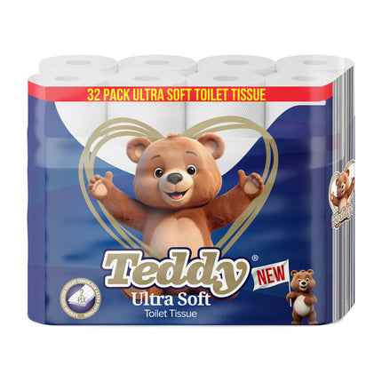 Teddy Ultra Soft Toilet Tissue 2ply 32 Roll