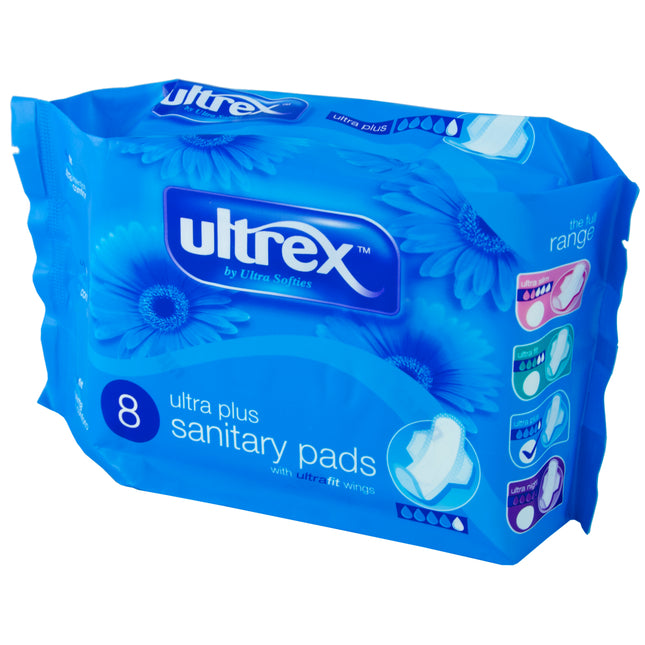 Ultrex Ultra Plus Sanitary Pads x8