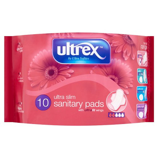 Ultrex Ultra Slim Sanitary Pads x10