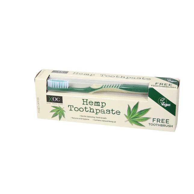 XOC Hemp Toothbrush & Toothpaste 100ml