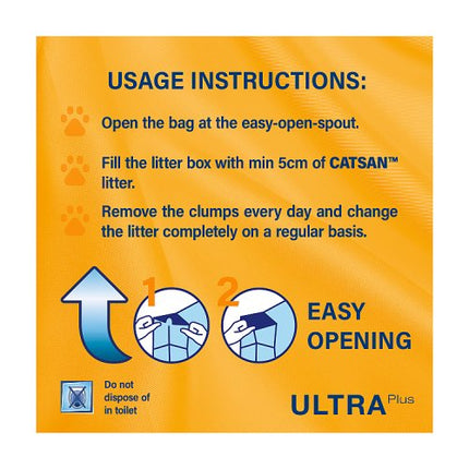 CATSAN Ultra Clumping Odour Control Cat Litter 5L