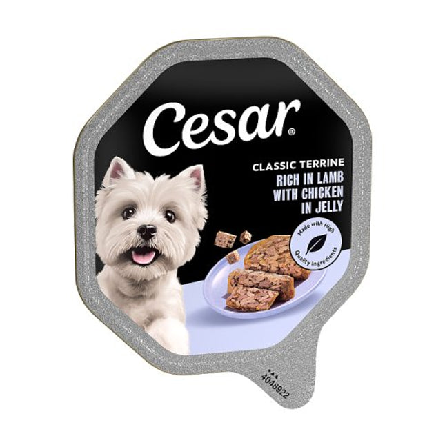 CESAR Classic Terrine with Juicy Lamb and Chicken in Jelly 150g