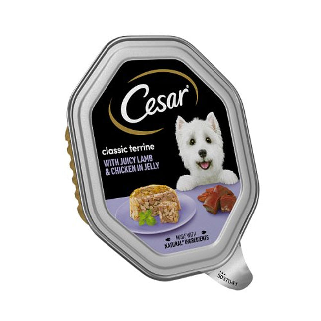 CESAR Classic Terrine with Juicy Lamb and Chicken in Jelly 150g