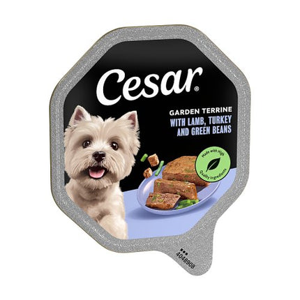 CESAR Garden Terrine with Juicy Lamb and Turkey and Green Beans in Loaf 150g