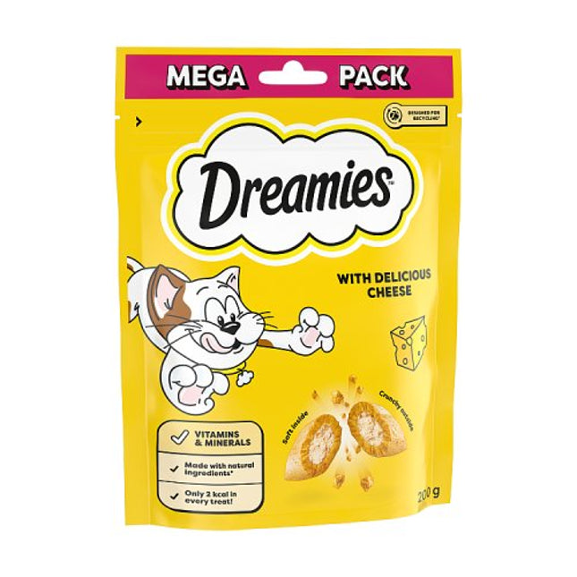 DREAMIES Cat Treats with Cheese Mega Pack 200g