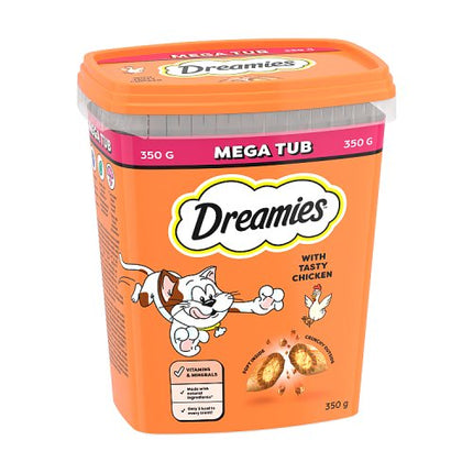 Dreamies Cat Treat Biscuits with Chicken MegaTub 350g