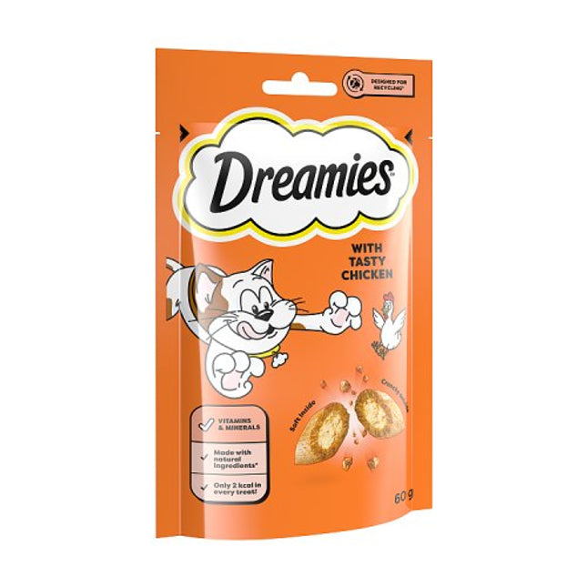 Dreamies Cat Treat Biscuits with Chicken 60g
