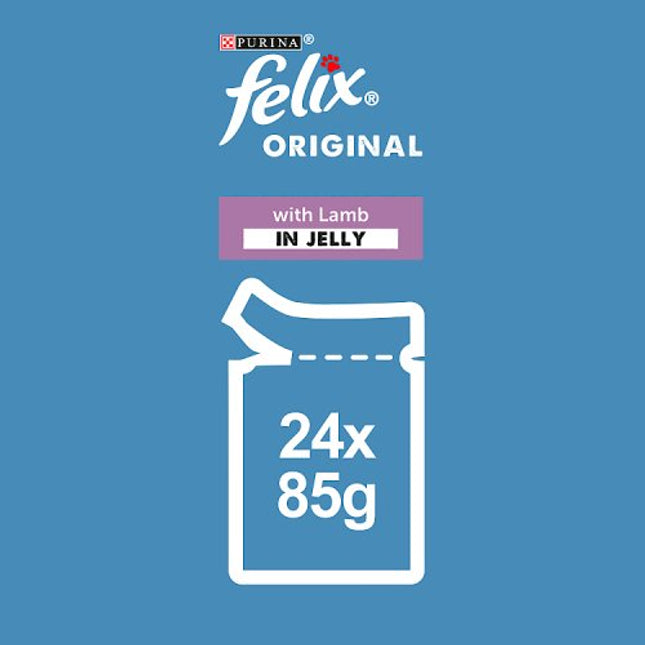 Felix Original Lamb in Jelly 85g PMP 3 for £1.39