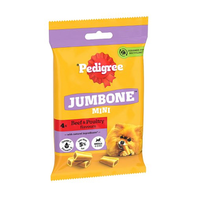 PEDIGREE Jumbone Small Dog Treats with Beef & Poultry 4 Chews