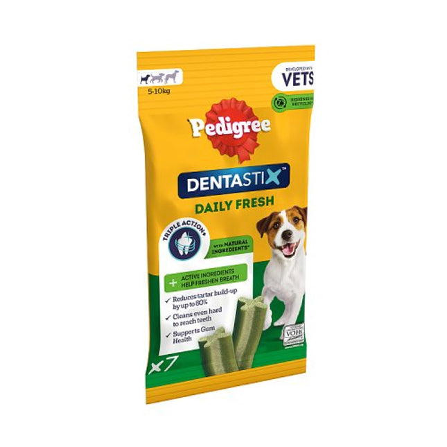 PEDIGREE Dentastix Fresh Daily Dental Chews Small Dog 7 Stick