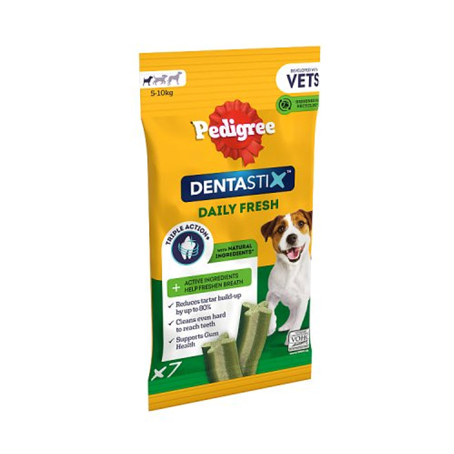 PEDIGREE Dentastix Fresh Daily Dental Chews Small Dog 7 Stick