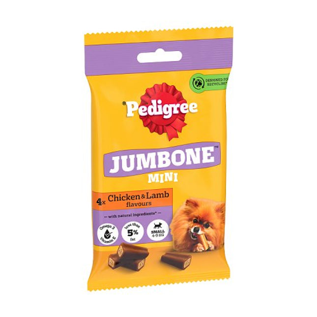PEDIGREE Jumbone Small Dog Treats with Chicken and Lamb 4 Chews