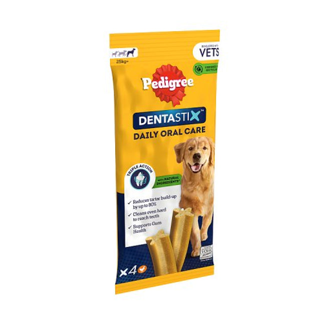 PEDIGREE DentaStix Daily Dental Chews Large Dog 4 Sticks