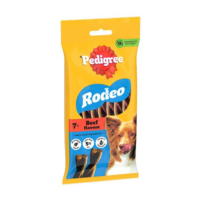PEDIGREE Rodeo Dog Treats with Beef 7 Stick