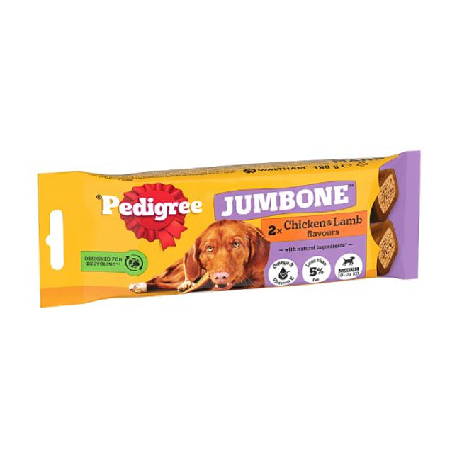 PEDIGREE Jumbone Medium Dog Treats with Chicken & Lamb 2 Chews