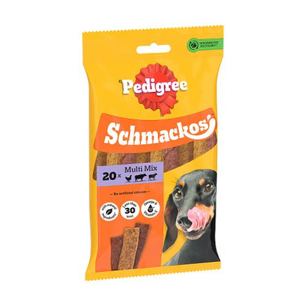 PEDIGREE Schmackos Dog Treats Meat Variety 20 Stick
