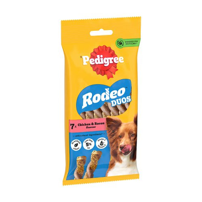 PEDIGREE Rodeo Duos Dog Treats with Chicken & Bacon