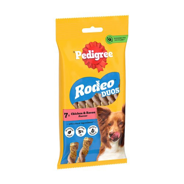 PEDIGREE Rodeo Duos Dog Treats with Chicken & Bacon