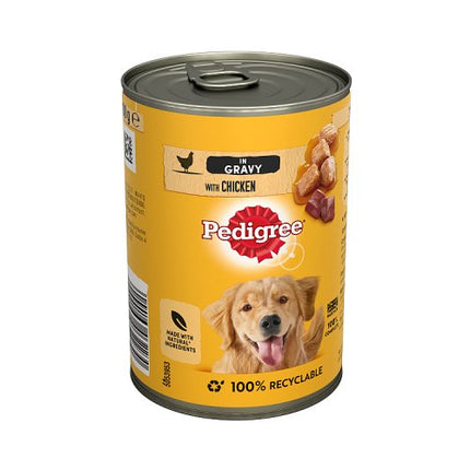 PEDIGREE Dog Tin with Chicken in Gravy 400g