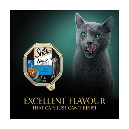SHEBA Sauce Collection Cat Tray with Tuna 85g